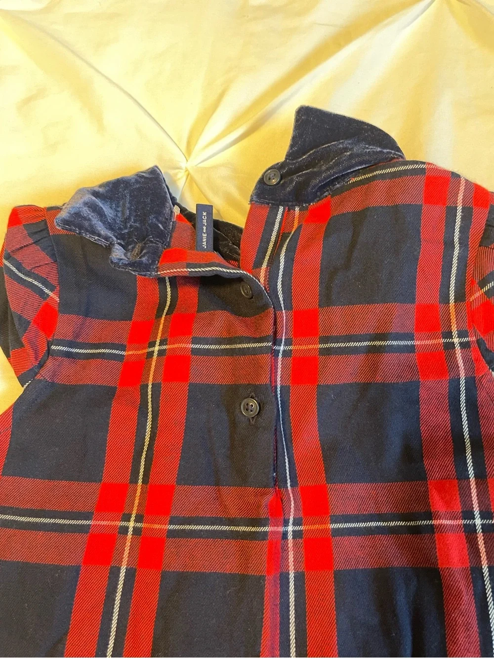 Janie and Jack Plaid Jacquard Dress.